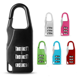 3 Mini quadrante cifra numero codice Password combinazione lucchetto sicurezza da viaggio serratura per lucchetto lucchetto bagagli della palestra - Product Image 2