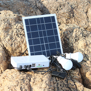 Srsolar 3.7V 4400毫安时锂离子太阳能电源组，带16.28W 6V 5w小型太阳能电池板系统2家用太阳能灯 - Product Image 2