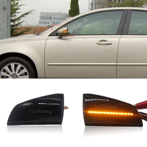 สัญญาณไฟเลี้ยว LED แบบไดนามิกสำหรับ Volvo S40 2004-2007 V50 2004-2008 C70 2006-2009 - Product Image 1