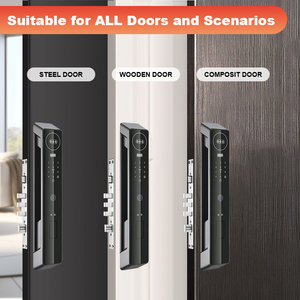 Hot Selling <strong>Security</strong> Camera Door Lock Combines Fingerprint Recognition Wishome App Card Induction <strong>Code</strong> and Key Unlocking - Product Image 5