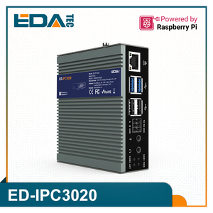 Chipboard <strong>Raspberry</strong> <strong>Pi</strong> Ed-ipc3020-08002-p W/power Supply 4Kp60 HEvC Decoder up to 8GB LPDDR4X RAM Gigabit Ethernet Port with PoE