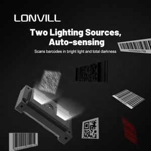 LONVILL, lector de código de barras USB personalizado, motor portátil, ultrafino, mini Módulo de escáner de código QR