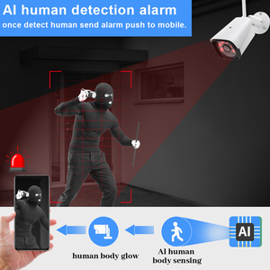 WESECUU Smart Life APP HD 3MP Outdoor Bullet WiFi Wireless IP rete CCTV telecamera di sicurezza visione notturna a due vie Audio - Product Image 4