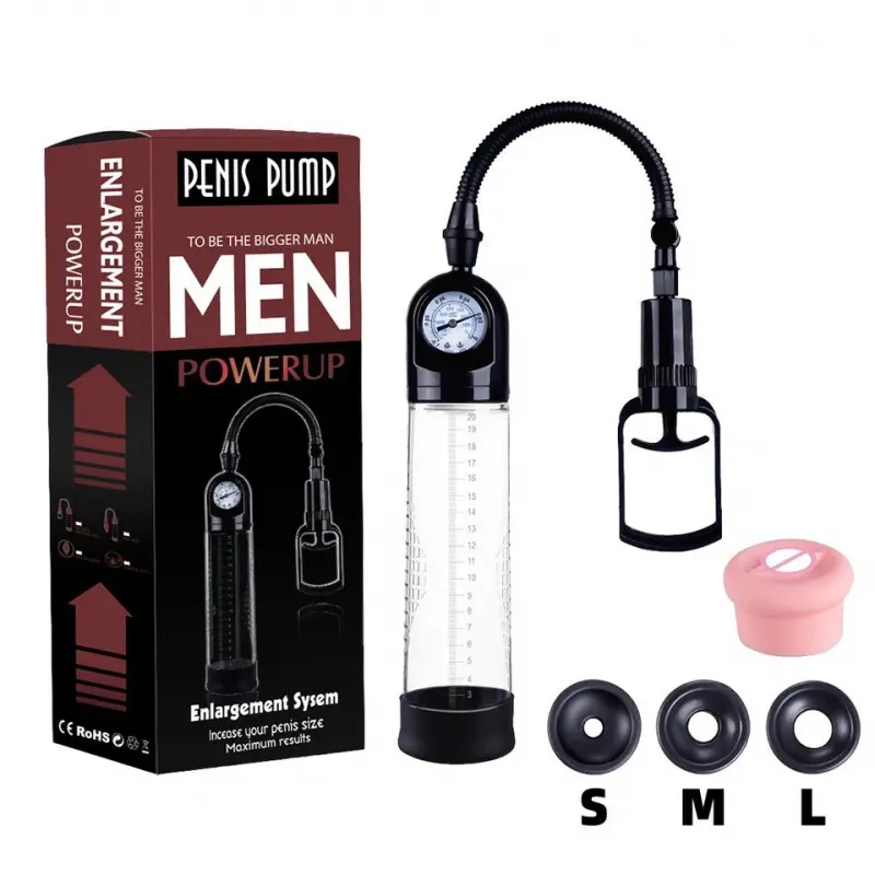 Precio barato, bomba de aumento de pene, extensor de juguete sexual masculino para hombres, bomba de pene, Mangas de silicona