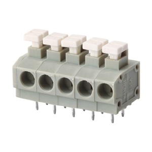 Bloque de terminales de abrazadera de resorte Conector de terminal sin tornillos de 3,81mm con botón - Product Image 2