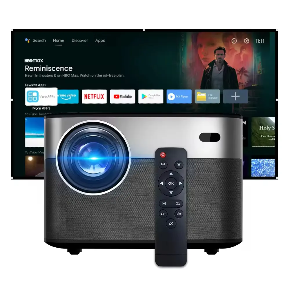 E3 Android 9.0 Full HD 1920x1080 Support 4K Projector Meeting Education Projectors Home Theater LED LCD Video Projector