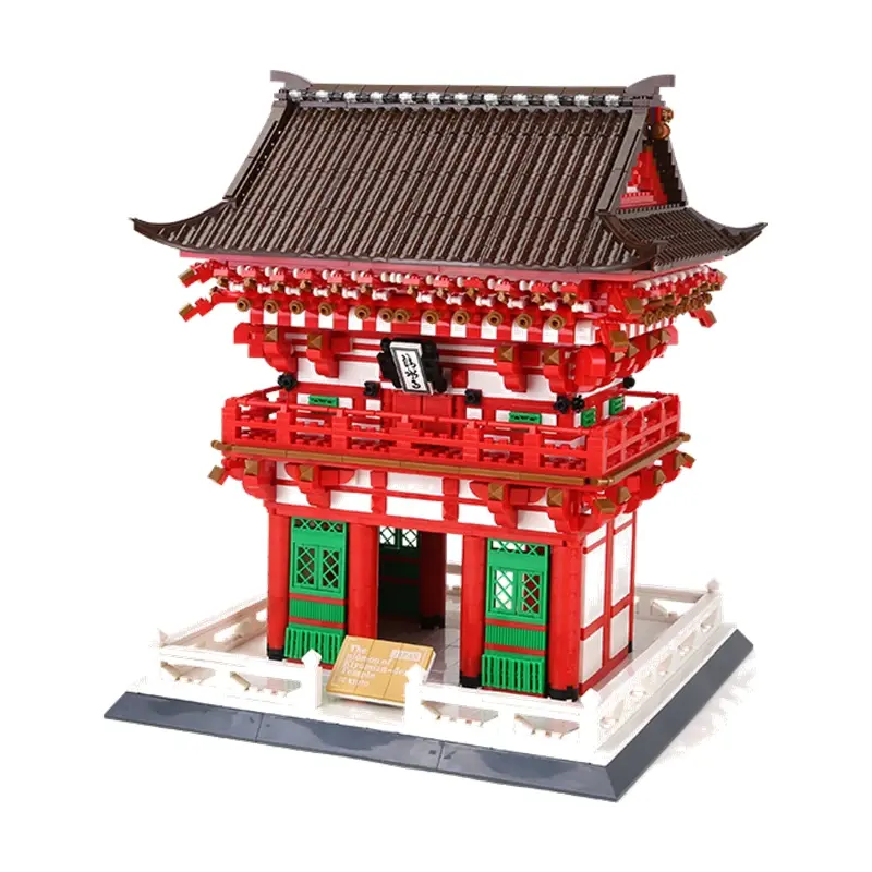 Montaggio architettura Kiyomizu tempio modello mattone bella casa Juguetes giocattoli educativi per adulti regali Set di blocchi di costruzione