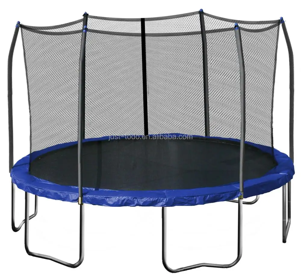 TODO-Trampoline d'extérieur de 8 pieds avec filet de haute sécurité, équipement de fitness, trampoline d'exercice pour famille Happy Time