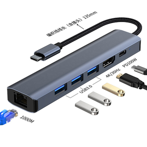 Factory OEM 4/<strong>5</strong>/6/7/<strong>8</strong>/10/11 in 1 Usb Hub <strong>Adapter</strong> for Desktop Multiport HDMI RJ45 Compatible Usb-c Hub with SSD Reader - Product Image 3
