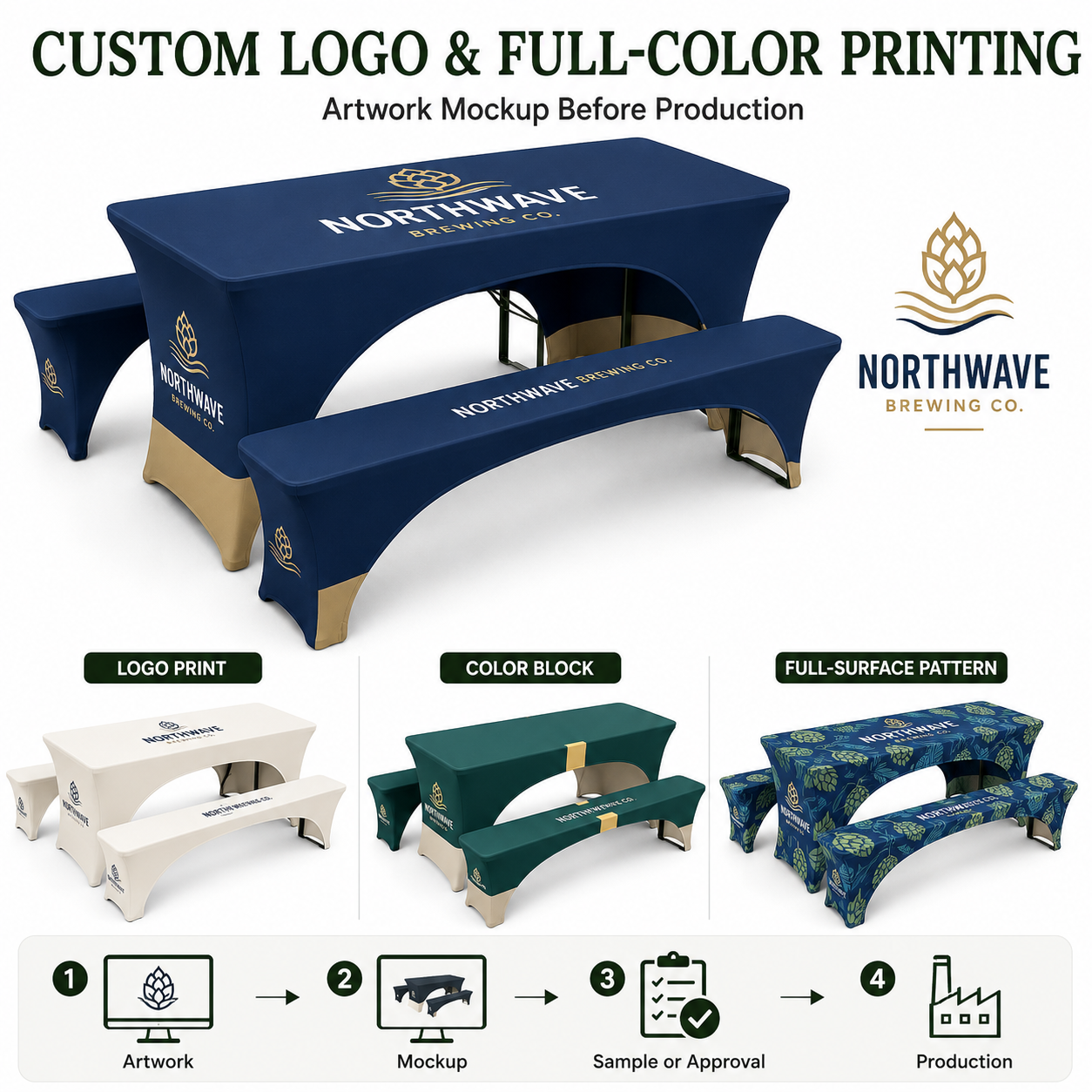 CUSTOM LOGO & FULL-COLOR PRINTING