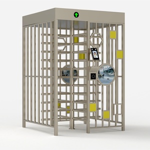 Asta a corsia singola a 90 gradi in acciaio inossidabile bidirezionale a tutta altezza cancello girevole carta di riconoscimento facciale di controllo di accesso - Product Image 6