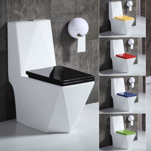 Ceramic Big Size Blue Colour Red Dark Green Yellow Color Gris One Piece Pattern <strong>Toilet</strong> Commode Bowl Wc, Ceramic <strong>Toilet</strong> in Red - Product Image 6