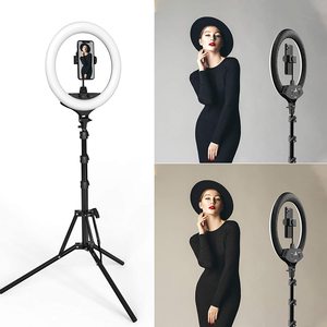 Taşınabilir 18 inç halka ışık 360 <span class=keywords><strong>LED</strong></span> makyaj halka dolgu ışığı kısılabilir <span class=keywords><strong>Led</strong></span> Selfie halka ışık CE