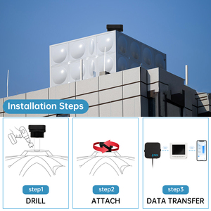 Tuya WiFi Alarm anzeige Ultraschall Wasser Öl Kraftstoff anzeige Kabel gebundener Detektor LCD-Anzeige Fern behälter monitor Flüssigkeits stands ensor