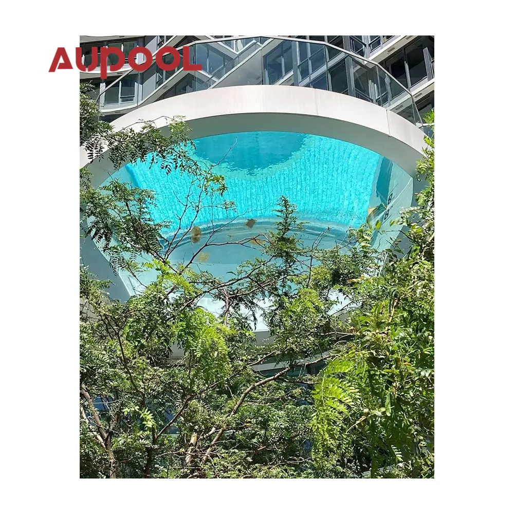 Acrílico personalizado piscinas fibra de vidrio piscina enterrada gran lámina acrílica para piscina