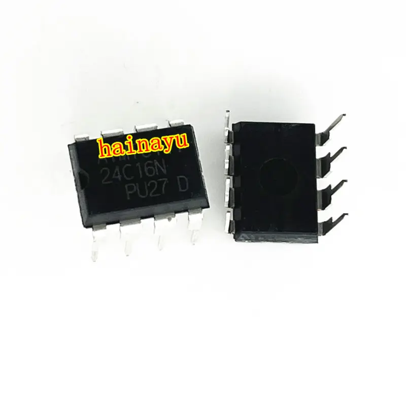 ชิปอิเล็กทรอนิกส์ IC Single Quick การจัดส่ง24C16 DIP-8ตรงเป็น EEPROM 2-Wire Serial ชิปหน่วยความจำ AT24C16