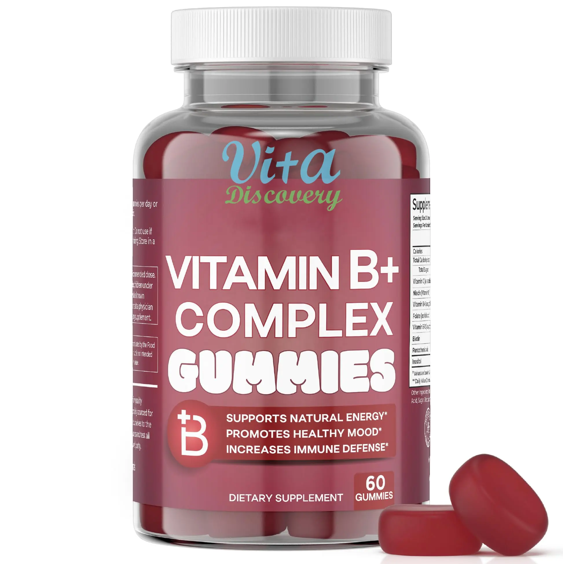 Siêu vitamin phức tạp Vegan Vitamin tổng hợp Vitamin Gummy miễn dịch tăng cường vitamin B phức tạp Gummies