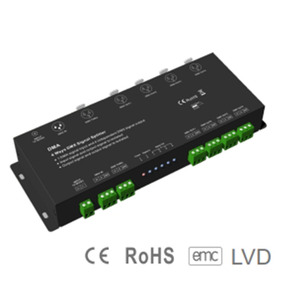DMA 12-36V 4 Channels DMX Signal Splitter of DMX512 Signal Amplifier Repeater <strong>One</strong> DMX <strong>Input</strong> <strong>Four</strong> <strong>Output</strong> for LED Strip Light - Product Image 3