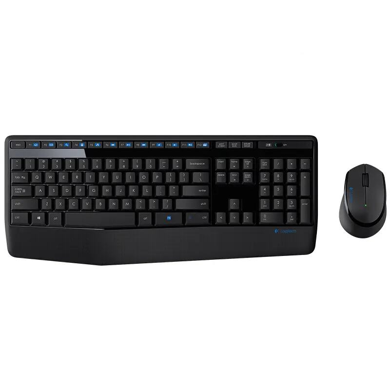 풀 사이즈 키보드 Logitech Mk345 무선 키보드 마우스 콤보