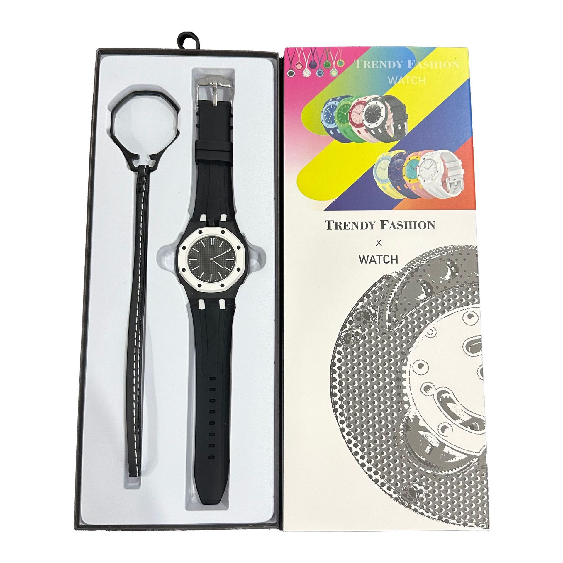 black Silicone three-piece set--box included