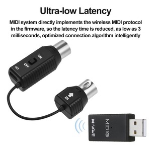 M-VAVE MS1ระบบส่งสัญญาณไร้สายขนาดเล็ก, อะแดปเตอร์ MIDI รองรับการใช้งานแบบปลั๊กแอนด์เพลย์สำหรับอุปกรณ์ - Product Image 4