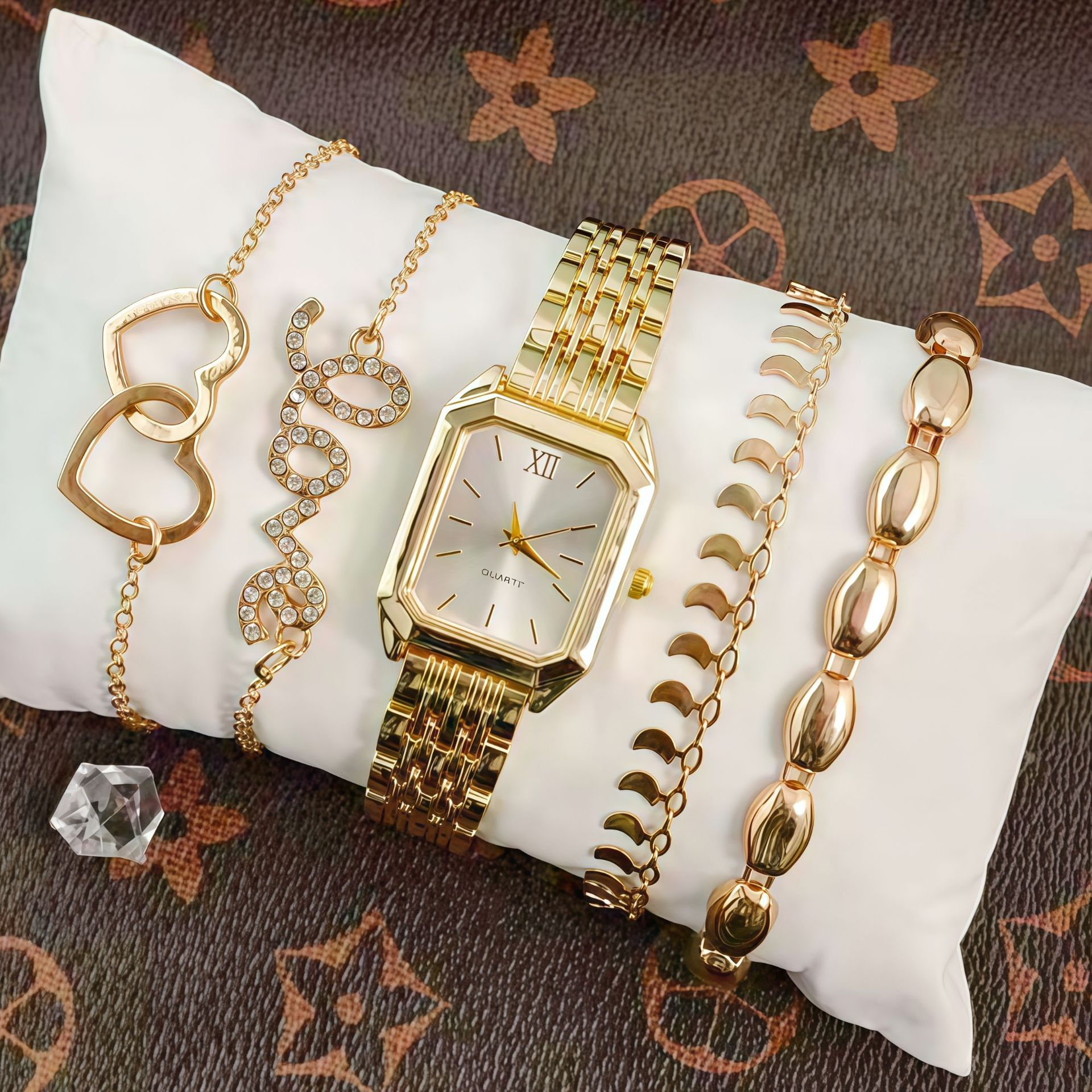 11 gold white, 5pcs set, no box