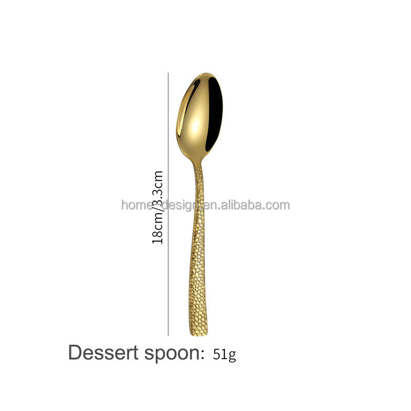 cuillère à dessert en argent-or