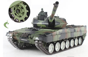Profesyonel 3889-1 Metal tankı alman Leopard 2 A6 RC air Battle Tank 2.4G 1/16 HengLong Model oyuncak uzaktan kumanda savaş Tank araba - Product Image 5