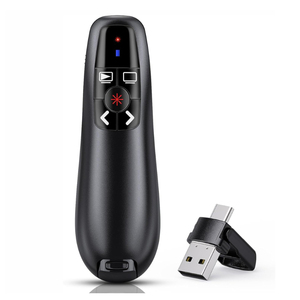 2.4G R400 senza fili Presente AAA tipo batteria rossa puntatore Laser penna USB e USB C ricevitore per Powerpoint PPT - Product Image 1