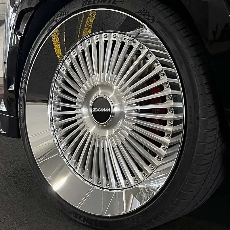 ZXMM ruota in lega di magnesio forgiato 5x114.3 5x112 20 21 22 23 24 cerchi da 26 pollici per cerchi Rolls-Royce mercedes