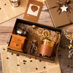 Set cafetera + caja regalo marrón + modelo d