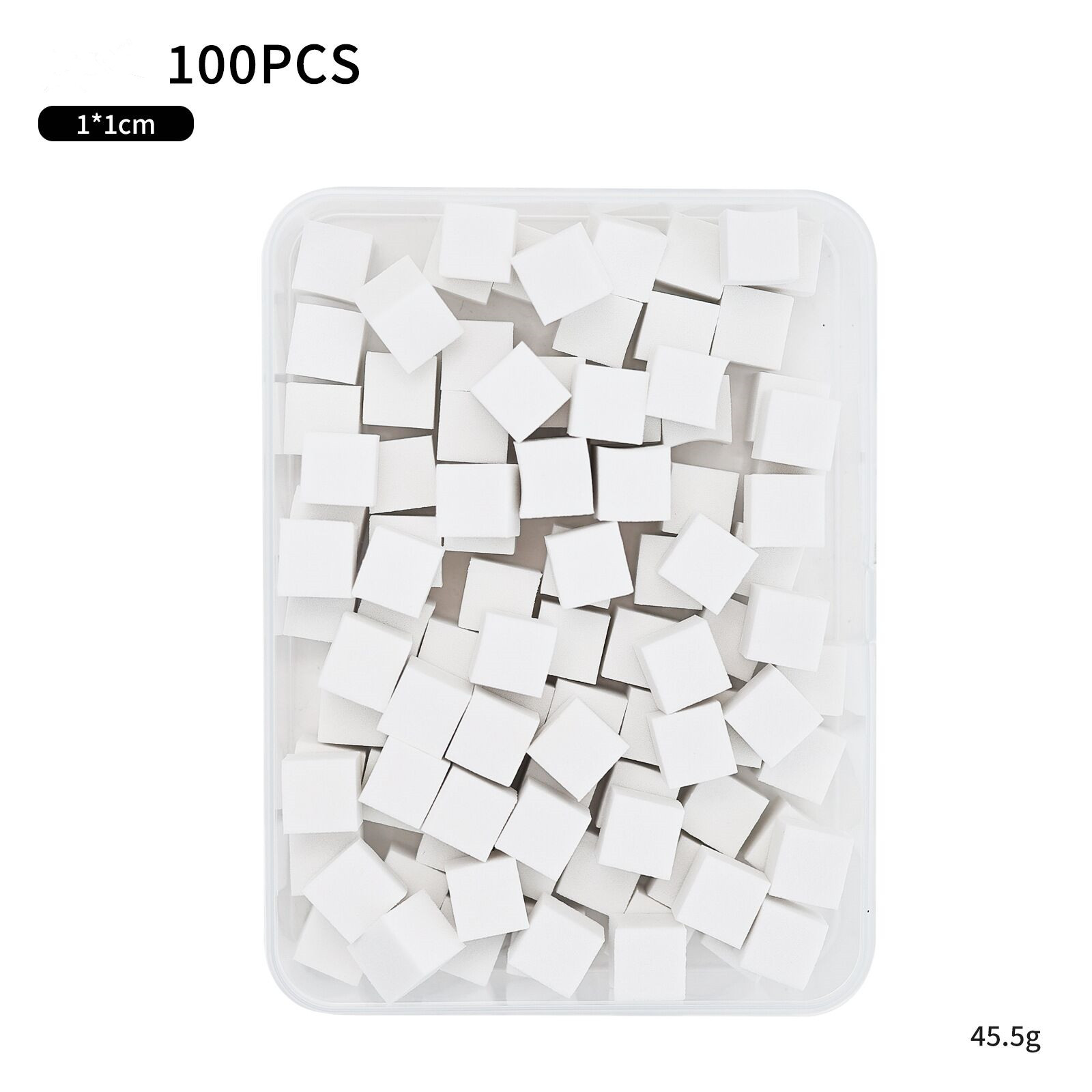 White-100pcs/box 1*1cm