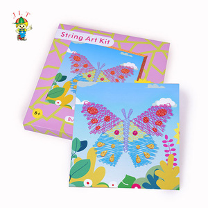 Kit de Arte de cuerda creativo para niños, nuevo y Popular Kit de Arte de cadena, colorido, para manualidades de dibujo de alambre Diy - Product Image 1