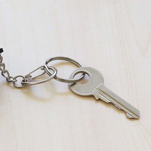 钥匙扣和工艺品钥匙扣散装钥匙扣 (银色25毫米) 链扣工艺品钥匙扣 - Product Image 2
