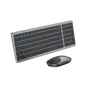 Combo de teclado y ratón portátil, juego de teclado y ratón inalámbricos recargables tipo C, gran oferta - Product Image 1
