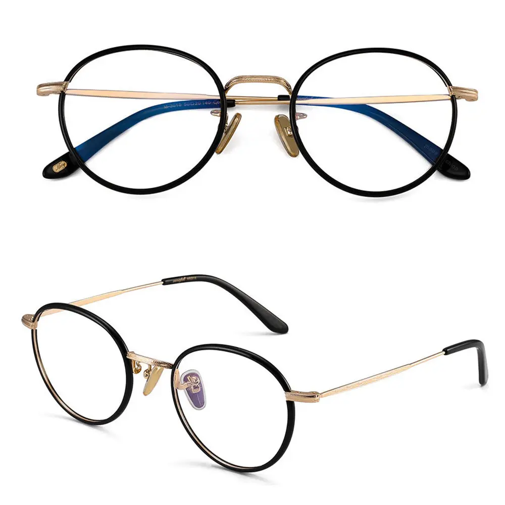 안경 일반 아세테이트 프레임 금속 고품질 간단한 수출 한국 남성과 여성 광학 프레임 안경 보호 눈