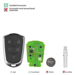 Xhorse VVDI XSCD01DE XM38-Serie Universal Smart Remote Autos chl üssel Fahrzeugs chl üssel Cadillac Style 5 Tasten für VVDI2-Werkzeuge - Product Image 1