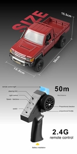 MN82 LC79 1/12 RCรถ 2.4G Full Scale OffRoadรีโมทคอนโทรลปีนเขารถRetroจําลองของเล่นของขวัญ - Product Image 6