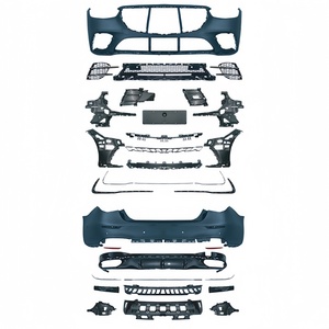 Adatto per 2021 modifica Mercedes-Benz classe S W223-paraurti anteriore S450 e paraurti posteriore Surround di grandi dimensioni e griglia centrale. - Product Image 6
