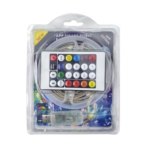 Tira de luz LED RGBIC con Control de aplicación inteligente de 5V, iluminación navideña para vacaciones al aire libre de 5M para cadena de luces controlada por Bluetooth - Product Image 1