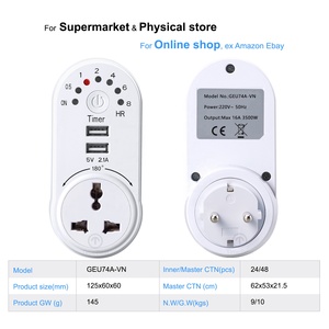 Home USB Mini Countdown presa di ricarica Timer digitale - Product Image 4