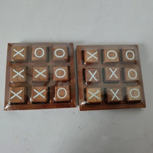 XO satranç yüksek kaliteli ahşap Tic-Tac-Toe oyuncak oyunları ebeveynler çocuklar için iki oyuncu kurulu oyunu interaktif çocuk eğlence - Product Image 6