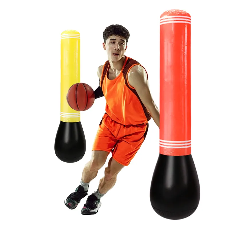 160cm aufblasbare Basketball-Schaufenster puppen Fußball-Fußball-Verteidiger Dummy-Basketball-Trainings geräte