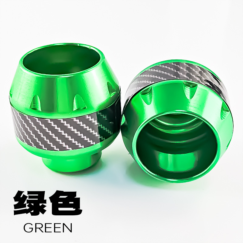 Carbon fiber sticker style in green
