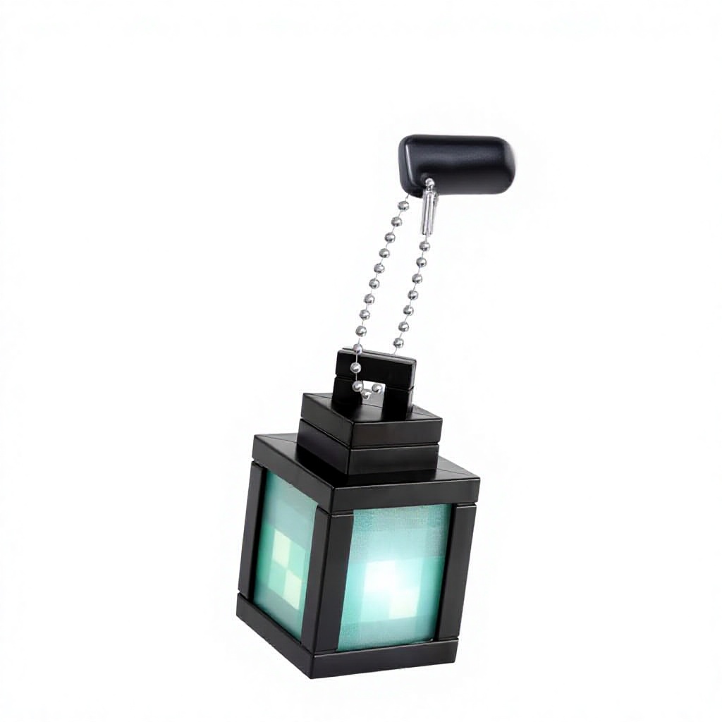 Modèle Minecraft lanterne-bleu-rechargeable