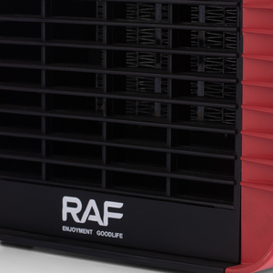 RAF 1500W Forma de bloque de construcción Perilla de protección múltiple Control Termostato ajustable Calentador de ventilador Calentador portátil Calentador eléctrico