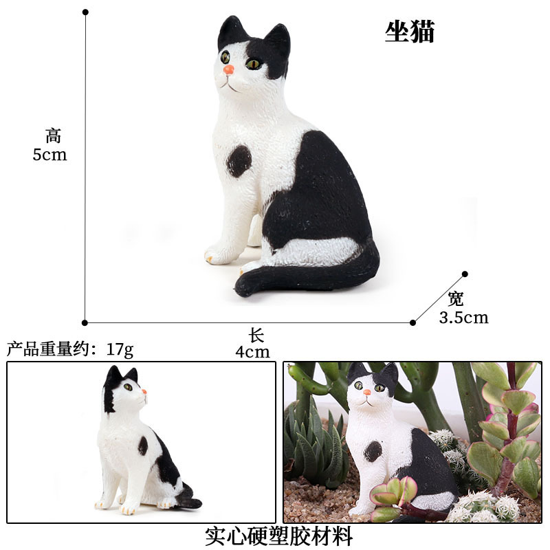 Chat noir assis HS