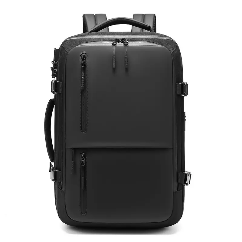 Moda büyük kapasiteli iş sırt çantası su geçirmez Oxford açık seyahat çantası çok fonksiyonlu Laptop çantası