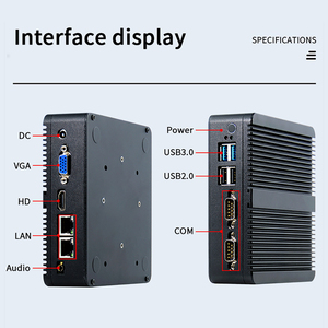 Sharerdp Custom J1900 Mini PC Desktop <strong>Computer</strong> Quad-Core 4 Core <strong>Processor</strong> <strong>Multi</strong> NIC Industrial Fanless Cheap Win 10 New Small PC - Product Image 2