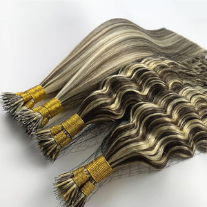 100% thực sự con người phần mở rộng tóc đầy đủ lớp biểu bì phù hợp Nano Vòng Micro Bead Chất lượng cao thẳng lượn sóng Nano Vòng phần mở rộng tóc - Product Image 4